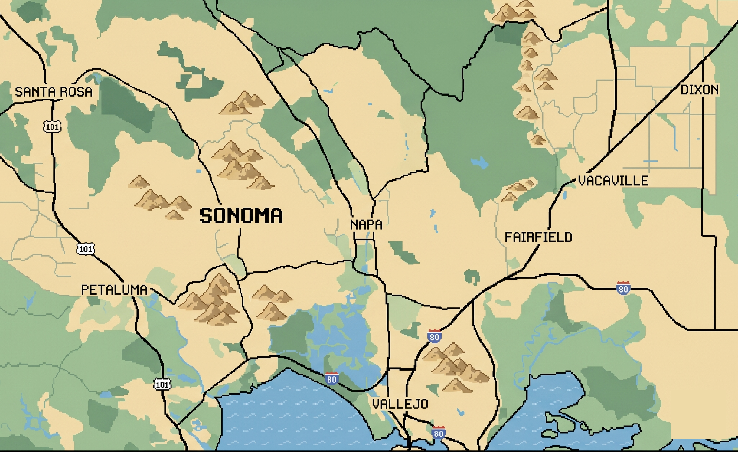 Peace's meet-up map